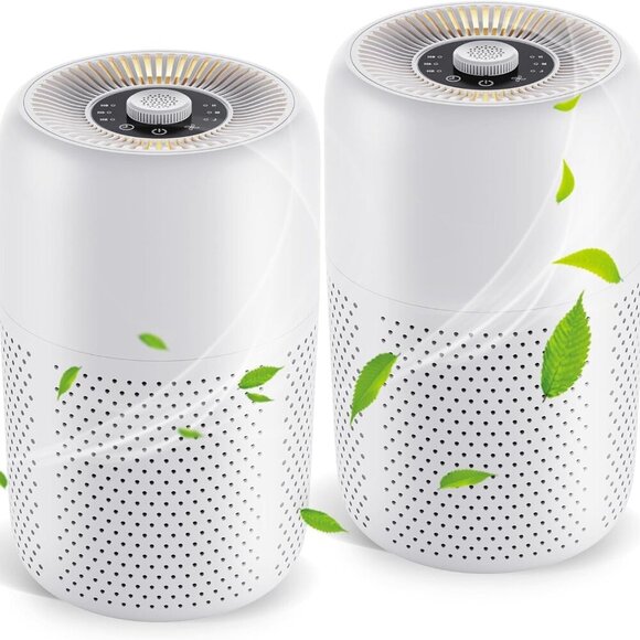 Other - 2 Pack Air Purifiers for Bedroom Home with Aromatherapy Function,Small Air Purif